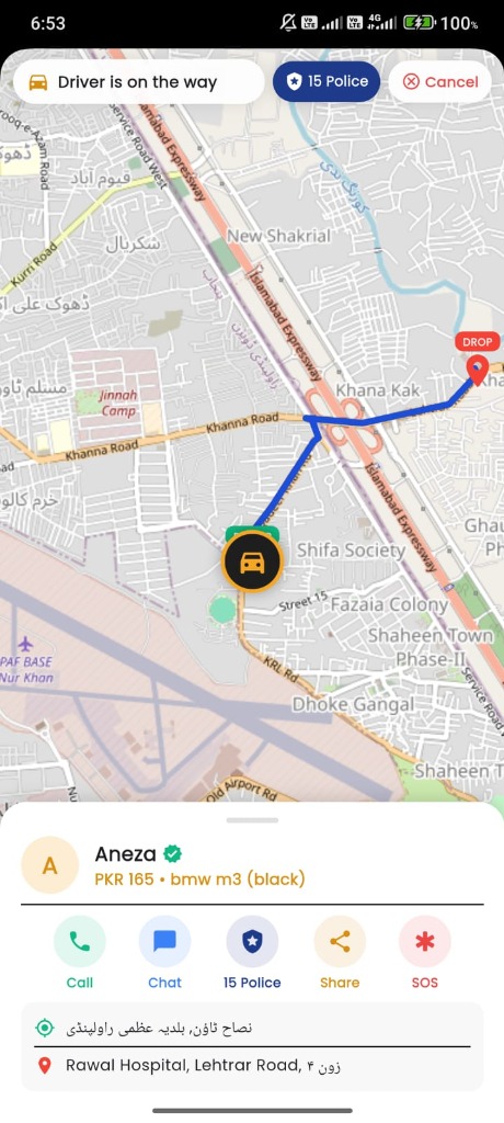 Cabtab Step 4 - Live Tracking & Safe Travel